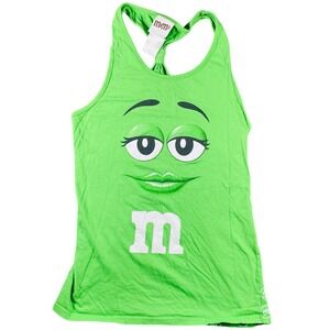 M&M's Green Character Racerback Tank Top Women's Size S 2020 Candycore Y2K Style